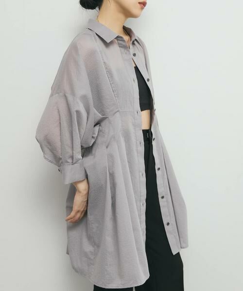 KBF / ケービーエフ ワンピース | ウエストタックシアーストライプミニワンピース | 詳細21