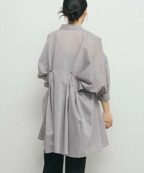 KBF / ケービーエフ ワンピース | ウエストタックシアーストライプミニワンピース | 詳細24