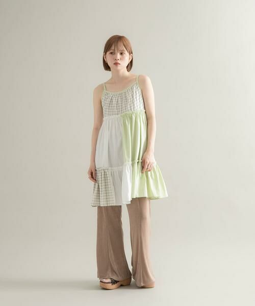 KBF / ケービーエフ ワンピース | パッチワークミニキャミワンピース | 詳細4