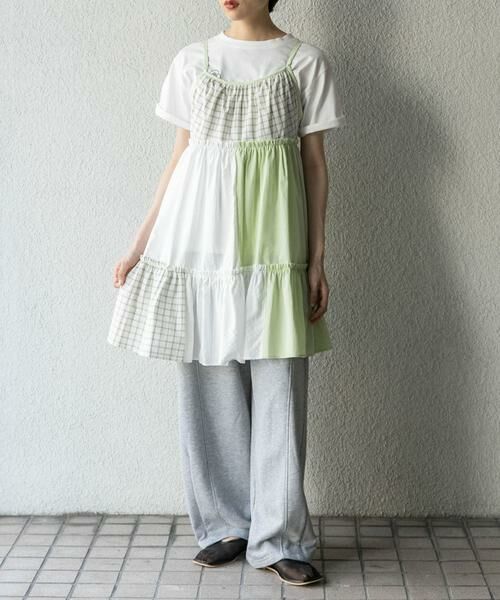 KBF / ケービーエフ ワンピース | パッチワークミニキャミワンピース | 詳細7