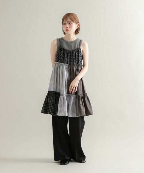 KBF / ケービーエフ ワンピース | パッチワークミニキャミワンピース | 詳細26