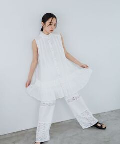 KBF / ケービーエフ ワンピース | スリーブレスタックプリーツワンピース