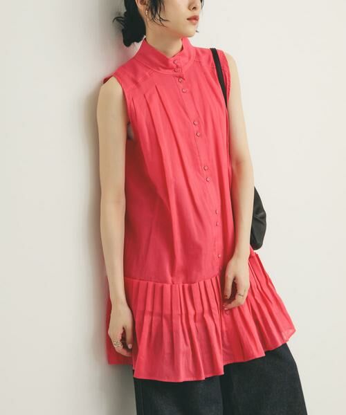 KBF / ケービーエフ ワンピース | スリーブレスタックプリーツワンピース | 詳細1