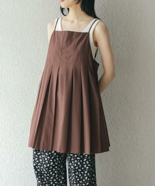 KBF / ケービーエフ ワンピース | タックプリーツミニワンピース | 詳細2