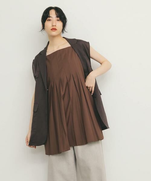 KBF / ケービーエフ ワンピース | タックプリーツミニワンピース | 詳細6