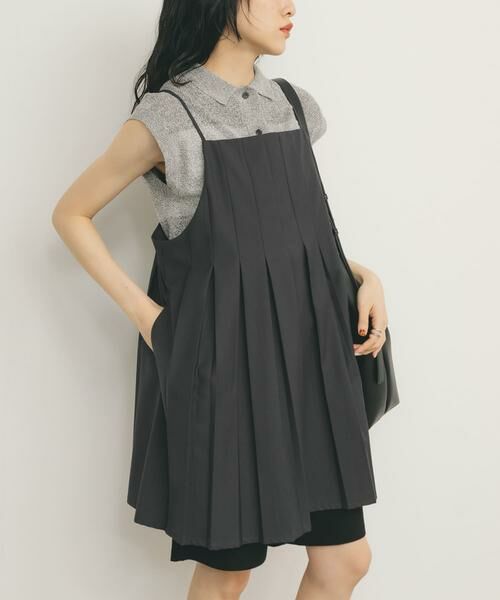 KBF / ケービーエフ ワンピース | タックプリーツミニワンピース | 詳細15