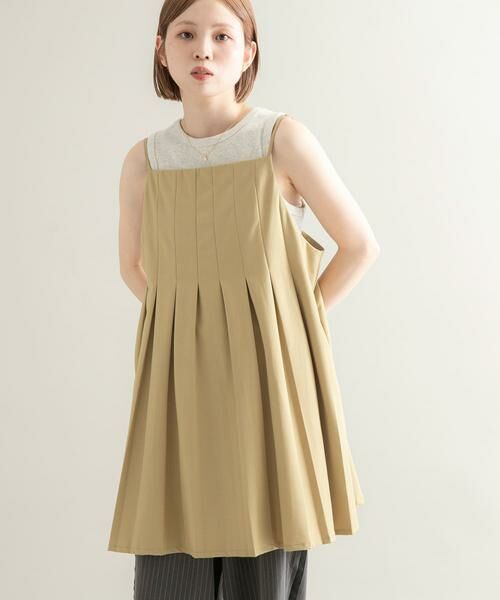 KBF / ケービーエフ ワンピース | タックプリーツミニワンピース | 詳細27