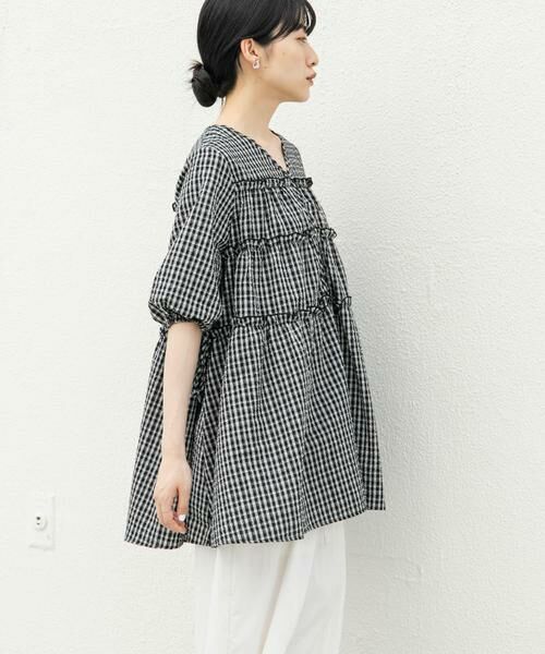 KBF / ケービーエフ ワンピース | サッカーチェックミニワンピース | 詳細10