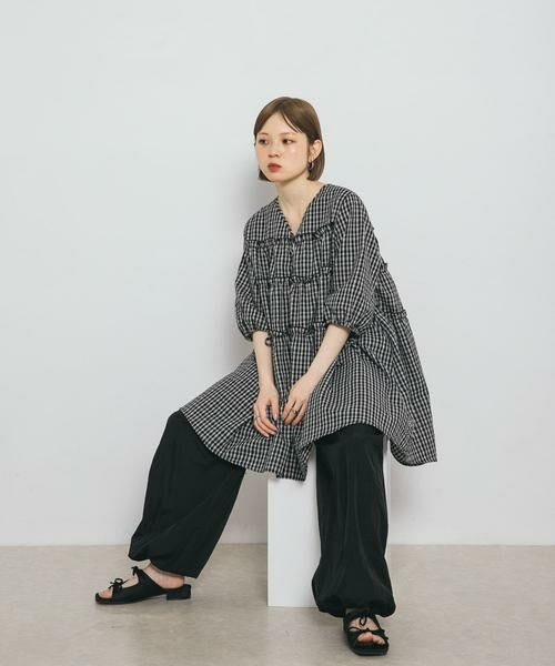 KBF / ケービーエフ ワンピース | サッカーチェックミニワンピース | 詳細13