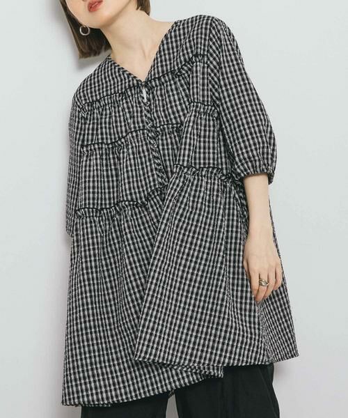 KBF / ケービーエフ ワンピース | サッカーチェックミニワンピース | 詳細14