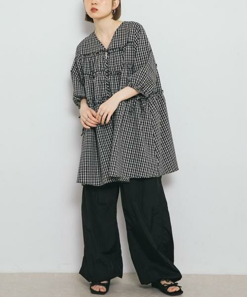 KBF / ケービーエフ ワンピース | サッカーチェックミニワンピース | 詳細15