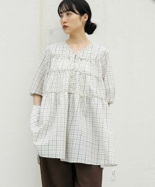 KBF / ケービーエフ ワンピース | サッカーチェックミニワンピース | 詳細18