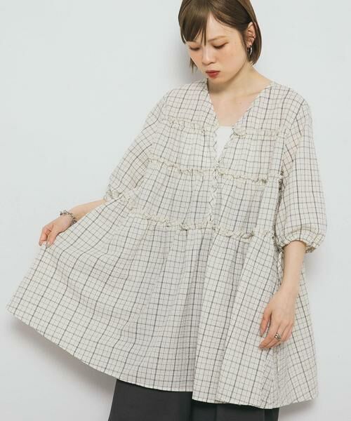 KBF / ケービーエフ ワンピース | サッカーチェックミニワンピース | 詳細22