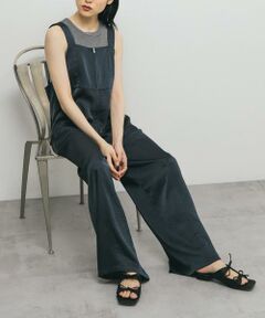 KBF / ケービーエフ サロペット・オールインワン | フロントZIPサテンサロペット