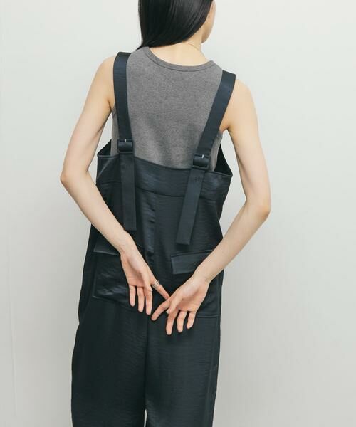 KBF / ケービーエフ サロペット・オールインワン | フロントZIPサテンサロペット | 詳細3