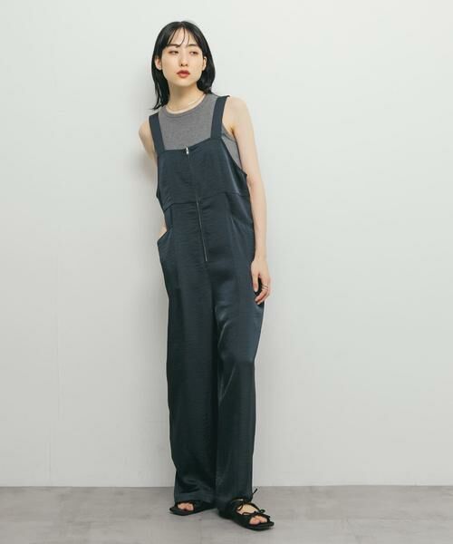 KBF / ケービーエフ サロペット・オールインワン | フロントZIPサテンサロペット | 詳細5