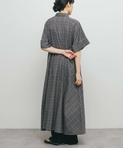 KBF / ケービーエフ ワンピース | チェックWIDEフレアワンピース | 詳細1