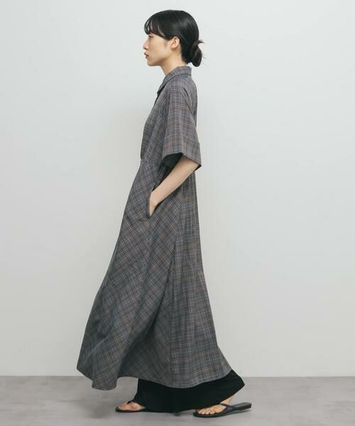 KBF / ケービーエフ ワンピース | チェックWIDEフレアワンピース | 詳細4
