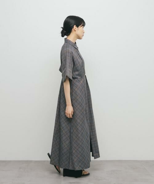 KBF / ケービーエフ ワンピース | チェックWIDEフレアワンピース | 詳細6
