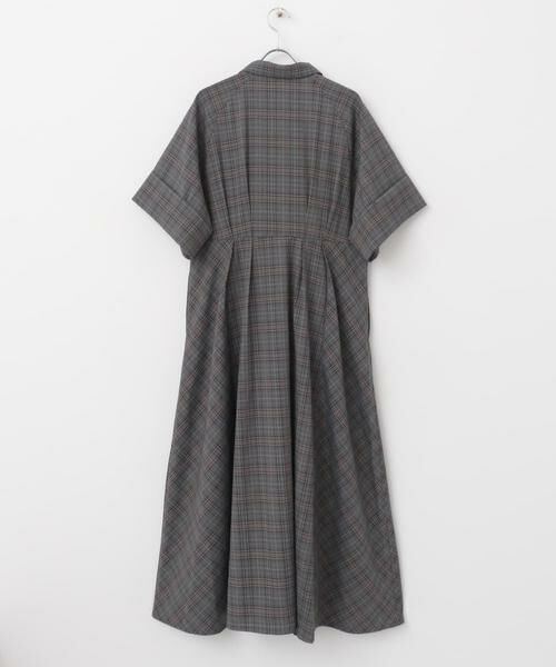 KBF / ケービーエフ ワンピース | チェックWIDEフレアワンピース | 詳細9