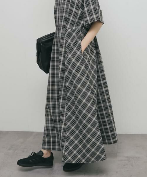 KBF / ケービーエフ ワンピース | チェックWIDEフレアワンピース | 詳細14