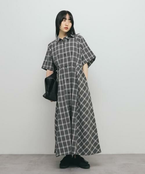 KBF / ケービーエフ ワンピース | チェックWIDEフレアワンピース | 詳細16