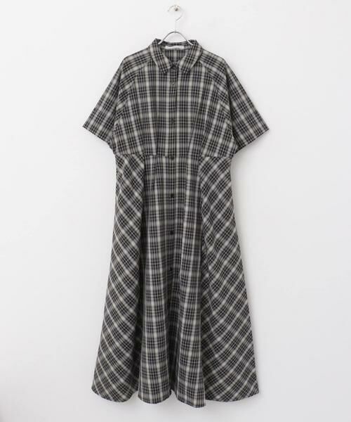 KBF / ケービーエフ ワンピース | チェックWIDEフレアワンピース | 詳細19