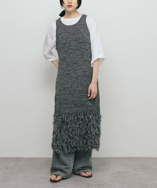 KBF / ケービーエフ ワンピース | ループフリンジニットワンピース | 詳細2