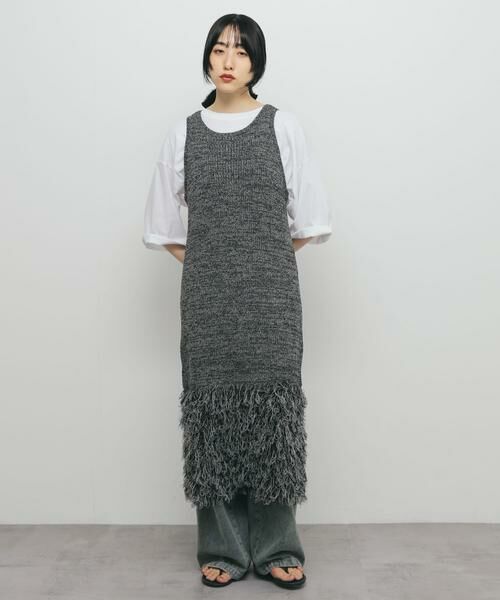 KBF / ケービーエフ ワンピース | ループフリンジニットワンピース | 詳細4
