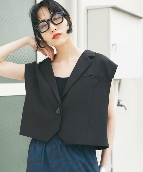 KBF / ケービーエフ その他アウター | ルーズテーラードベスト | 詳細1