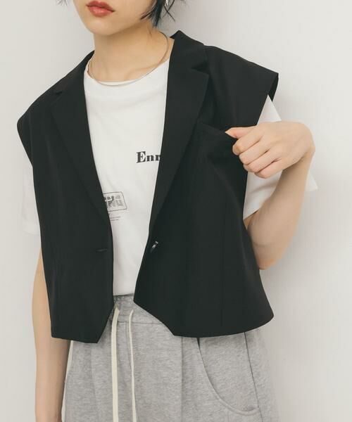 KBF / ケービーエフ その他アウター | ルーズテーラードベスト | 詳細5