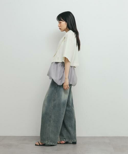 KBF / ケービーエフ その他アウター | ストライプショートジャケット | 詳細6