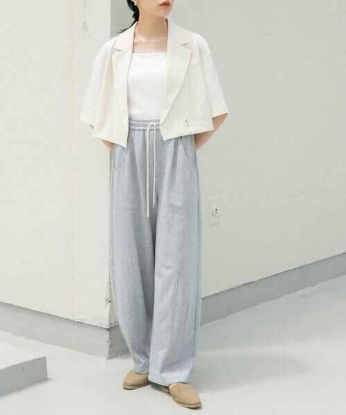 KBF / ケービーエフ その他アウター | ストライプショートジャケット | 詳細8