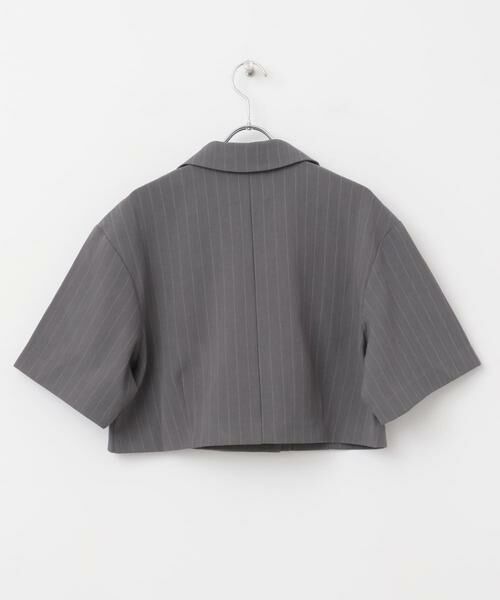 KBF / ケービーエフ その他アウター | ストライプショートジャケット | 詳細20