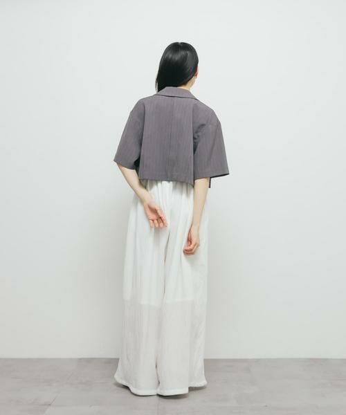 KBF / ケービーエフ その他アウター | ストライプショートジャケット | 詳細17