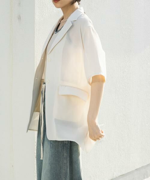 KBF / ケービーエフ その他アウター | ハーフスリーブシアージャケット | 詳細2