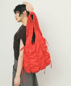 KBF / ケービーエフ ショルダーバッグ | チェックリボンギャザーBAG