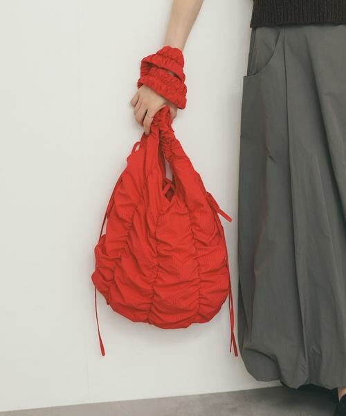 KBF / ケービーエフ ショルダーバッグ | チェックリボンギャザーBAG | 詳細2