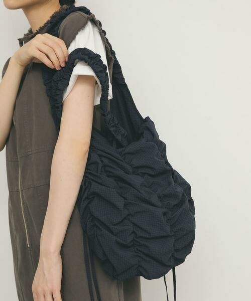 KBF / ケービーエフ ショルダーバッグ | チェックリボンギャザーBAG | 詳細9