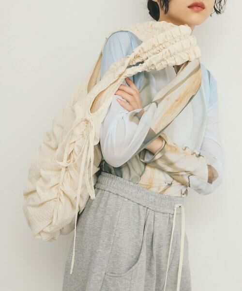 KBF / ケービーエフ ショルダーバッグ | チェックリボンギャザーBAG | 詳細21