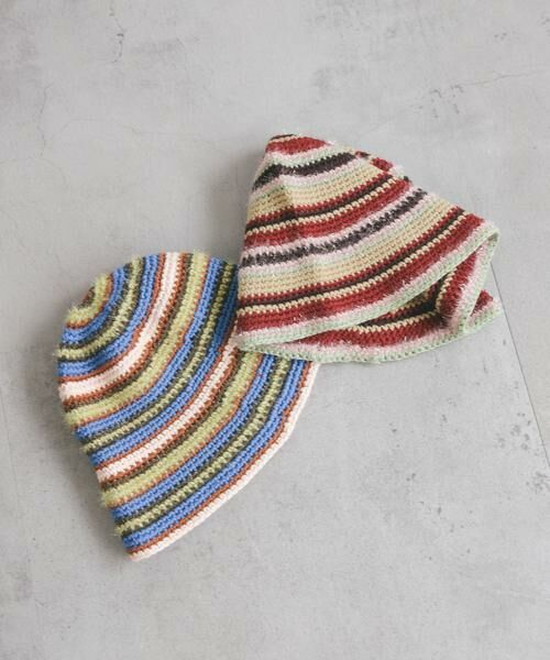 KBF / ケービーエフ ニットキャップ | マルチボーダーニットHAT | 詳細3