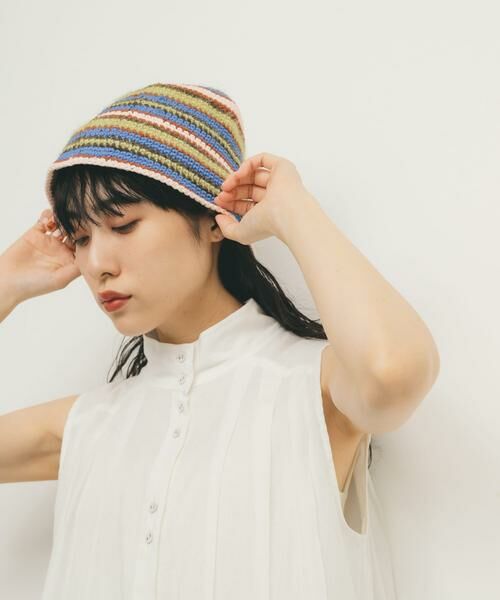 KBF / ケービーエフ ニットキャップ | マルチボーダーニットHAT | 詳細11