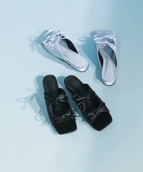 KBF / ケービーエフ サンダル | サテンリボンミュール | 詳細14