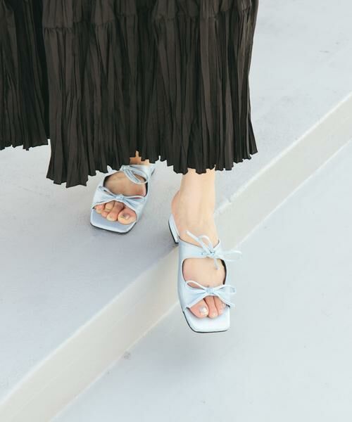 KBF / ケービーエフ サンダル | サテンリボンミュール | 詳細3