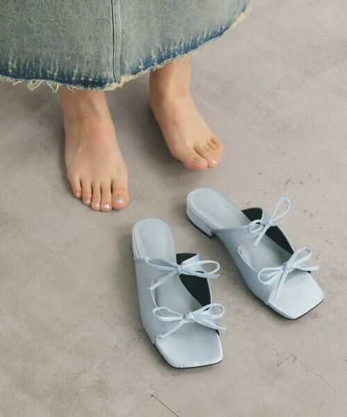 KBF / ケービーエフ サンダル | サテンリボンミュール | 詳細7