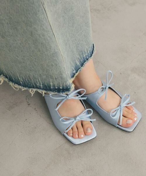 KBF / ケービーエフ サンダル | サテンリボンミュール | 詳細8