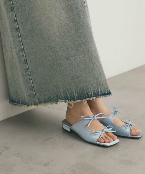 KBF / ケービーエフ サンダル | サテンリボンミュール | 詳細9