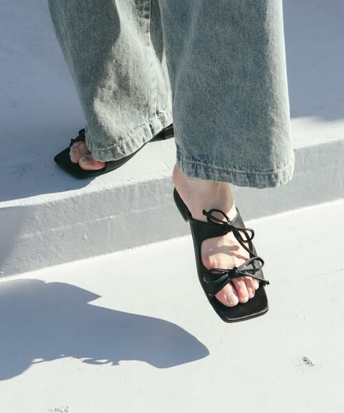 KBF / ケービーエフ サンダル | サテンリボンミュール | 詳細22