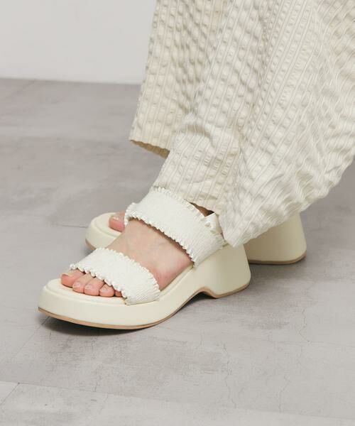 KBF / ケービーエフ サンダル | シャーリングベルトサンダル | 詳細1