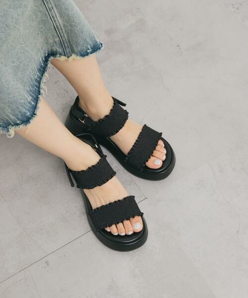 KBF / ケービーエフ サンダル | シャーリングベルトサンダル | 詳細8